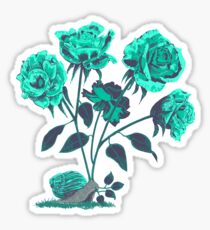 Snails N' Roses Sticker