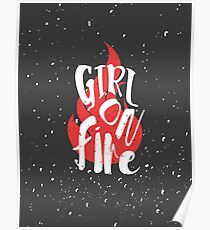 The Girl On Fire Poster