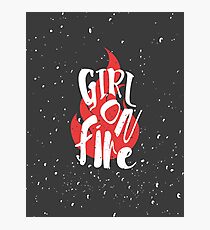 The Girl On Fire Photographic Print