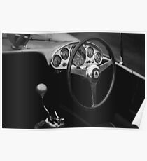 Klassisches Ferrari-Interieur Poster