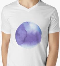 watercolor stains, background, design element, pattern. Men's V-Neck T-Shirt