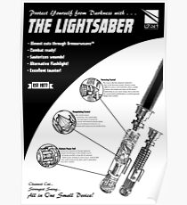 Star Wars Lightsaber Retro Ad Poster