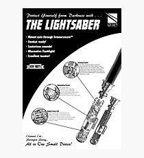 Star Wars Lightsaber Retro Ad Photographic Print