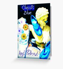 Classic Blue and Yellow Greeting Card