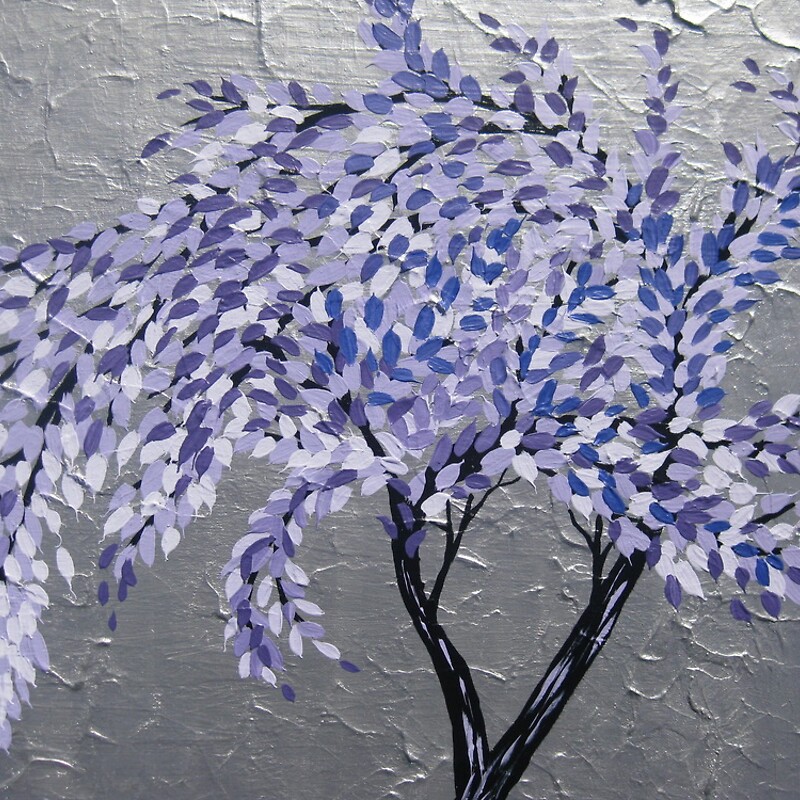 purple silver background
