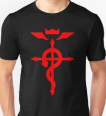 Fullmetal Alchemist Logo Red Unisex T-Shirt