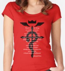 Fullmetal Heart Black Fitted Scoop T-Shirt