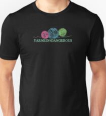 Crayon balls of yarn funny knitting crochet t-shirt Unisex T-Shirt