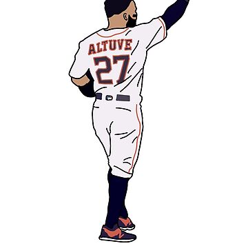 Jose Altuve Jersey Sticker Poster for Sale by isabelwfashley