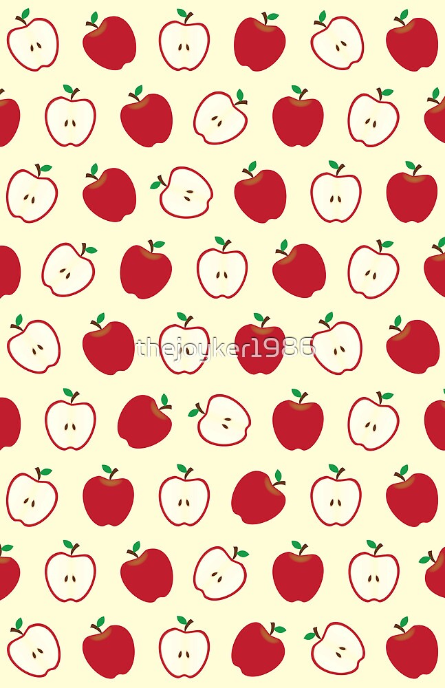  Cute Apple  Picture Pattern by thejoyker1986 Redbubble