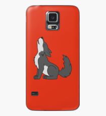 Gray Howling Wolf Pup Case/Skin for Samsung Galaxy