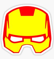 Super hero mask (Iron man) Sticker
