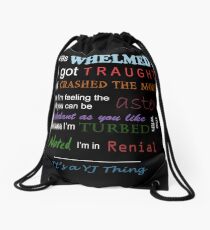 Es ist eine YJ-Sache-Farbe Rucksackbeutel