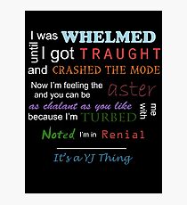 It's a YJ thing -colour Photographic Print