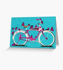 Butterfly Bicycle Greeting Card