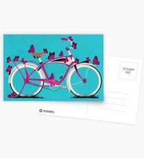 Butterfly Bicycle Postcards
