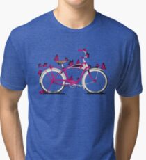 Butterfly Bicycle Tri-blend T-Shirt