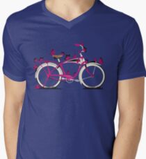 Butterfly Bicycle Men's V-Neck T-Shirt
