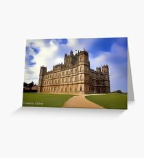 Downton Abbey Digital Art Greeting Card