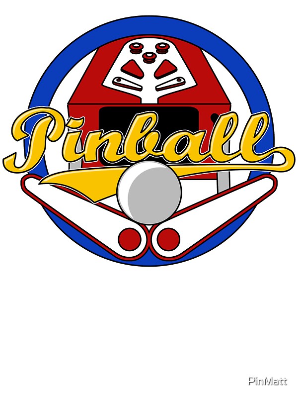 "Pinball Logo" Stickers by PinMatt Redbubble