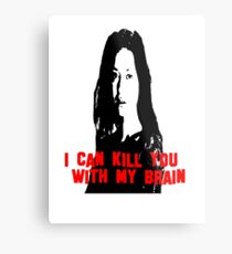 Kill You With My Brain Metal Print