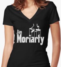 Jim Moriarty (Sherlock) Women's Fitted V-Neck T-Shirt
