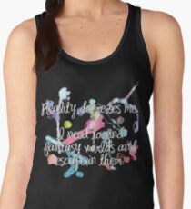 Reality Depresses Me - Noel Fielding Quote Women's Tank Top