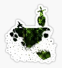 floating earth Sticker