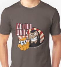 Action Hank says Unisex T-Shirt