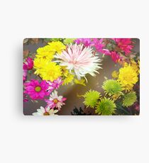 Tumbling flowers Metal Print