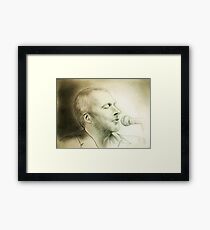 my B-day Colin portrait :) Framed Print