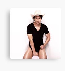 Steve Cowboys Up - No Jeans Canvas Print