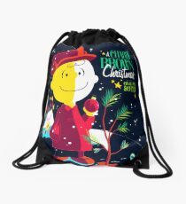 Charlie Christmas Drawstring Bag