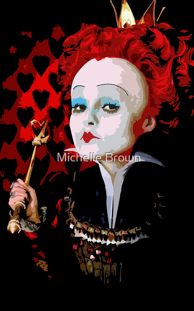 "Alice in Wonderland Queen of Hearts MultiLayer Stencil Vector" by