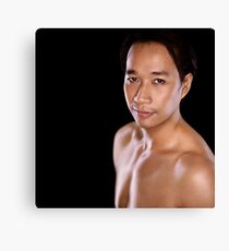 Steve Head/Chest Shot On Black Canvas Print