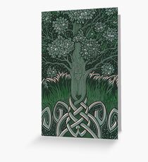 Tree of cognizance - acrylic on board Greeting Card