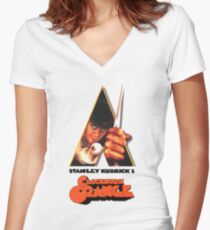 A Clockwork Orange Women's Fitted V-Neck T-Shirt
