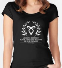 Shadowhunter Motto Women's Fitted Scoop T-Shirt