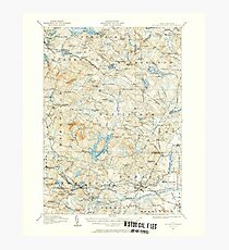 USGS TOPO Map New Hampshire NH Mt Pawtuckaway 330227 1917 62500 Photographic Print