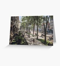 Broadway in Saratoga Springs, New York, ca 1915 (full size) Greeting Card