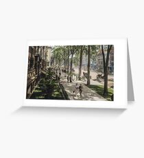 Broadway in Saratoga Springs, New York, ca 1915 (16:9 crop) Greeting Card