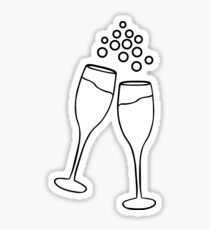 Champagne Toast Sticker