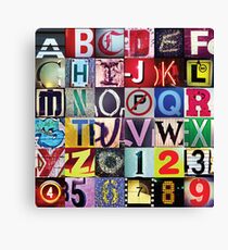 Instagram Alphabet Collection #1 Canvas Print