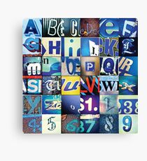 Instagram Alphabet Collection #4 Canvas Print