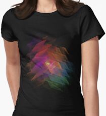 Apophysis Fractal Design - Rainbow Flower Women's Fitted T-Shirt