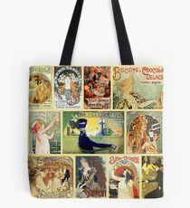 Art Nouveaus Advertisemets Collage Tote Bag