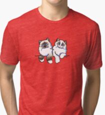 Pair of Dolls | Ragdoll Cats Tri-blend T-Shirt