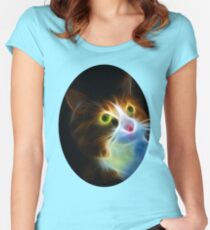 A CATS LOOK TEE SHIRT Women's Fitted Scoop T-Shirt