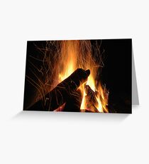 Hypnotic Flames Greeting Card