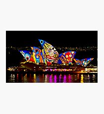Clown Sails - Sydney Vivid Festival - Sydney Opera House Photographic Print
